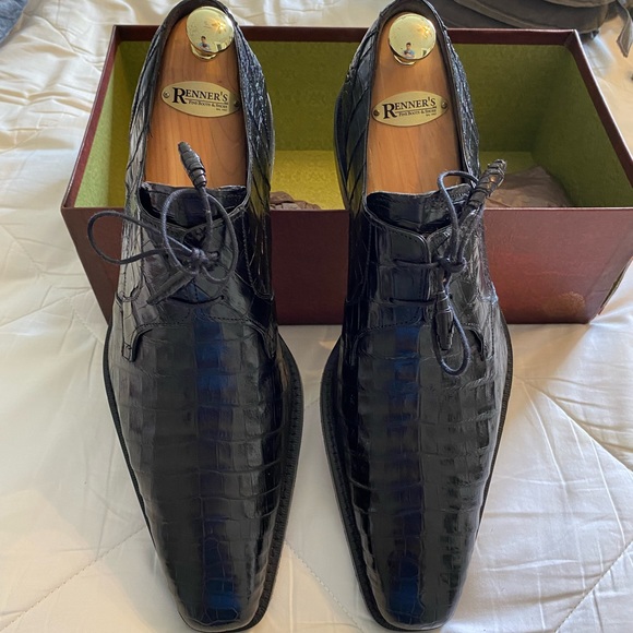 Mens Mezlan Genuine Alligator Dress Shoes - 13M - Picture 2 of 10